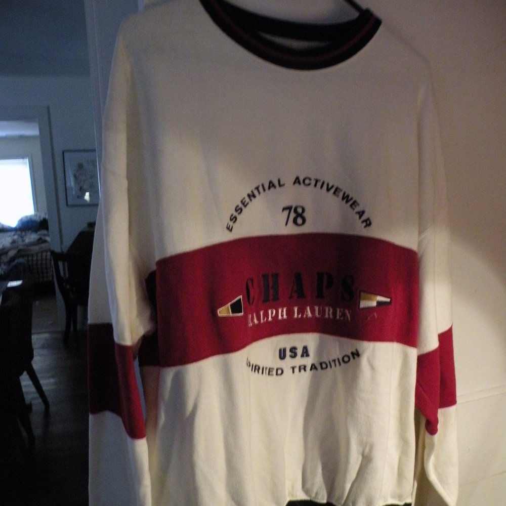 CHAPS RALPH LAUREN ESSENTIAL ACTIVEWEAR SPIRITED TRADITION SWEATSHIRT  XL